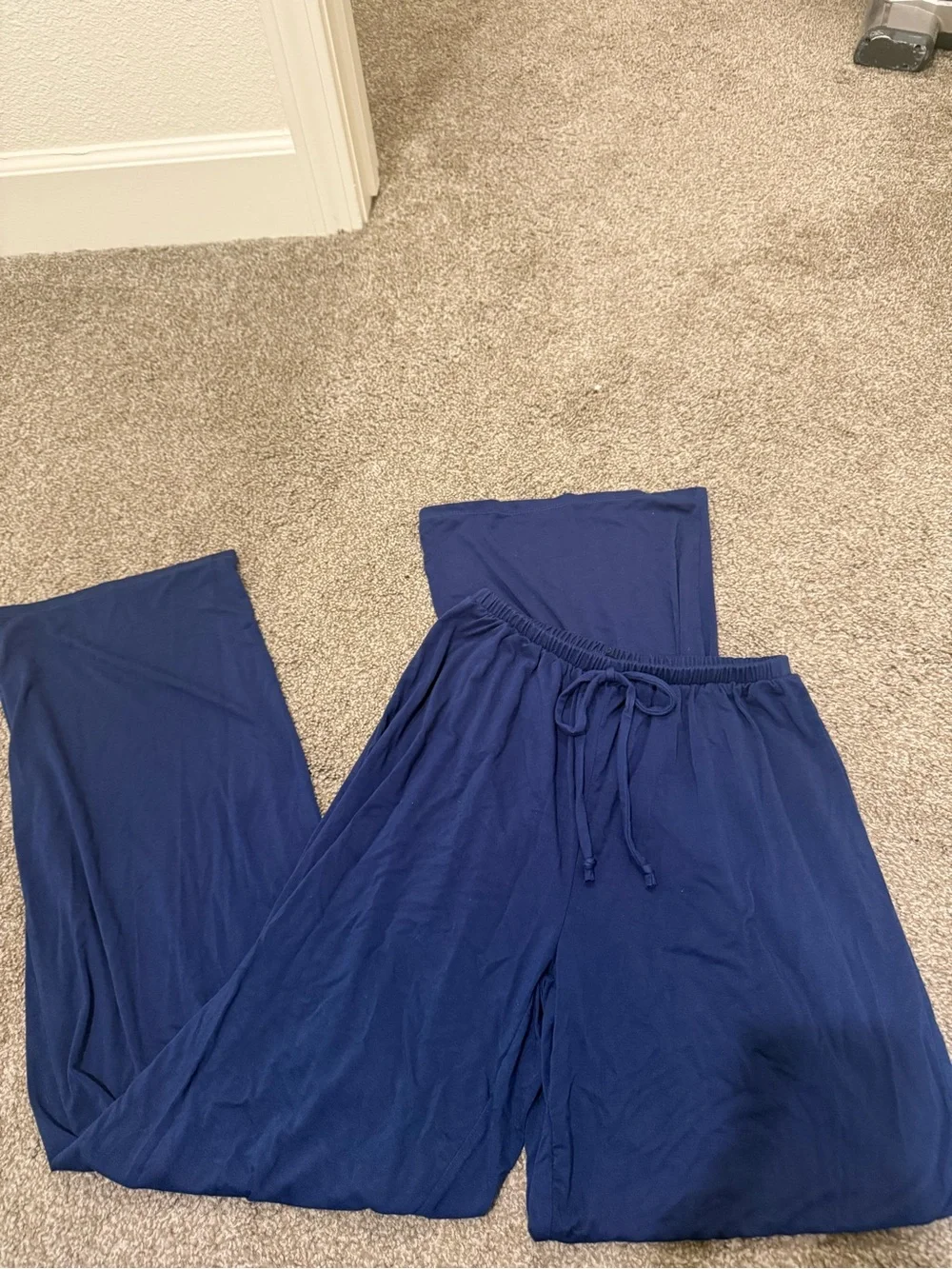 Women's Navy Lounge Pants and matching top set